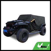 Motoforti Car Cover for Jeep Wrangler JK JL Hardtop 2/4 Door 2007-2021 Outdoor Windproof Waterproof 210D Oxford Protect