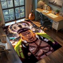 Nezuko Blood Demon Art Carpet for Living Room Bedroom Home Decor Cool Movie Mat Play Floor Mat 60x90cm