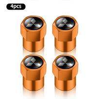 For Mitsubishi Asx Lancer Mirage Pajero Sport Xpander Attrage New 4Pcs Auto Accessories Car Wheel Tire Valve Stem Caps Cover