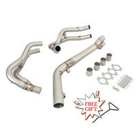 Slip On For KAWASAKI Ninja ZX-4R ZX-4RR ZX4R ZX4RR SE SR 2023 2024 Motorcycle Exhaust Modify Escape Moto Front Middle Link Pipe Header