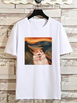 Unisexs Casual Tshirt with Cartoon Scream Mouse Print Short Sleeve Crew Neck Tee Summer S