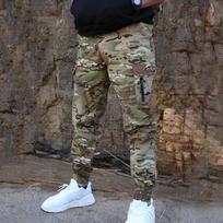 Men Fashion Cargo Pants Multi-pockets Baggy Men Pants Casual Trousers Quick Drying  Overalls Hiking Pants XS kamufliažas