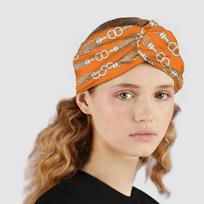 Ethnic Twisted Retro Headband 3-Color Bandana Tropical white