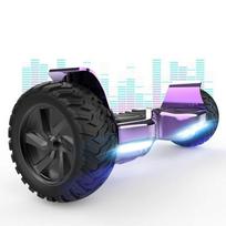 8.5 Inch Hummer All-Terrain Hoverboard LED Bluetooth with Powerful Motor Ideal Gift Chrome Purple violetinė