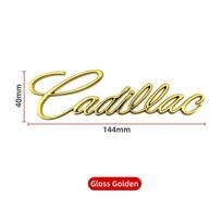 Automobilio galinės bagažinės raidės lipdukas Sparno šoninis metalinis ženklelis Emblema Cadillac Deville ATS BLS CT4 CT5 CTS ESCALADE STS XLR XT6 XTS auksinė