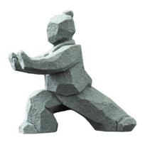 Tai Chi Sculpture, Compact Kung Fu Martial Arts Decor for Desk, Tea Table & Curio Shelf, Multifunctional Tea Pet & Scholar Ornament