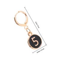 10Pcs Stitch Markers Set Number 0-9 Oil Drop Tags Metal Alloy Locking Clips for Knitting Crocheting Weaving Sewing Row Counting juoda