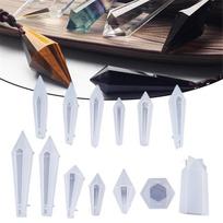 Fashion Luxury 1pcs DIY Pendulum Epoxy Resin Molds Necklace Pendant Resin Transparent Silicone DIY Mould For Molds Jewelry Finding Making Tool