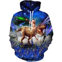 Hoodie Anime Dinosaur 3D Print Hoodies Sweatshirt Children Outerwear Jacket Children Clothes 100CM