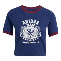 Adidas Originals Graphic Crest Slim Fit Crew Neck Short Sleeve T-Shirt Women Tops JW6033 M