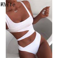 Seksualus viengalvis maudymosi kostiumas Vienspalvis Bikini Maudymosi kostiumai moterims Maudymosi drabužiai Maudymosi kostiumas Pliažo drabužiai Moteriškas maudymosi kostiumas XL balta