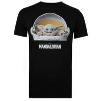 Star Wars Mandalorian The Child Carriage Black T-shirt S