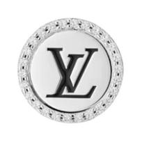 Louis Vuitton Logo Brass Earrings Men earrings Silver M02246 Basic Packaging-Dust Bag+Box