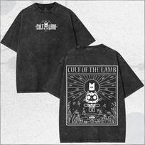 Cult of The Lamb Washed Tshirt Personality Clothes Suitable for All Seasons Plus Size Unisex Streetwear High Quality Hot Product S