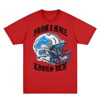 EMINEM X LIONS HELMET TSHIRT American rapper Eminem Same as official website Teeshirt 100cotton Round Neck High Quality Tees S