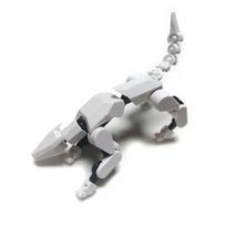 Daugiašarniris judantis transformuojamas robotas 3D spausdintas manekeno personažas ir šuns figūrėlės Žaislai Tėvų ir vaikų žaidimas Vaikams Dovanos balta