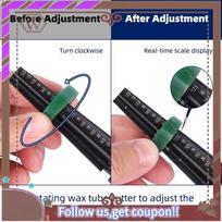 A95D-Wax Ring Sizer Ring Wax Tube Carving Jewelry Wax Ring Blade Enlarging Wax Tube Holes Ring Casting Mold Sculpting Easy To Us NONE juoda