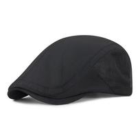 Retro Breathable Beret Men's Hat Mesh Adjustable Forward Cap Speed Drying Thin Sun Hats Outdoor juoda