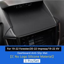 QHCP Car Anti-Slip Phone Holder Pads Silicone Non-slip Dashboard Mat For Subaru Forester Impreza XV -2024 Interior Accessory Silicone Black