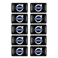 10Pcs 3D Epoxy Car Logo Stickers For Volvo XC60 XC40 XC90 S60 S90 V60 V90 XC70 C40 EX40 EX90 Decor Scratch Protection VOLVO