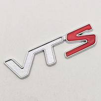 3D Metalo Raudonos Sidabrinės Spalvos Automobilio Lipdukas Logotipas V T S VTS Ženklelis Emblema Lipdukas Citroen C2 C3 C4 Quatre Saxo Xsara Jimny VTR