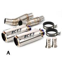 For Kawasaki Z1000 2010-2020 / Z1000SX 2010-2019 Exhaust System Mid Link Pipe Connecting Tube Slip On Baffles Muffler DB Killer