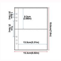 Inner Page Card Binder A5 Photocard Binder Sheets Transparent PP Acid Free Multiple Pockets Sleeve Kpop Photocard Binder