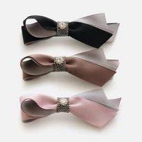 J Lauren Pebble Cubic Combination Ribbon Automatic Pin H01573 brown