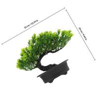 Artificial Bonsai Pine Tree Simulation Plant Guest Welcoming Tree Decorative Plastic Imitation Bonsai Ornament Indoor Outdoor žalia