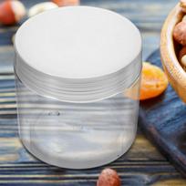 10Pcs Food Grade Pet Clear Storage Jar Airtight Wide Mouth Kitchen Food Container for Tea Bags Coffee Beans Spices Glitter Beads 7.2X7.1X7.1CM
