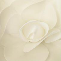 3Pcs Simulation Pe Foam Flat Bottom Giant Rose Flowers Wall Wedding Background Diy Party Faux Flower Decor Home Fake Flower Head (White,Diameter 15cm) balta