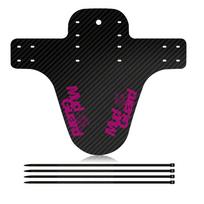 MTB Saddle Carbon Fiber Front/Rear Wheel Tire Fenders Cycling Accessories Bike Fender Mudguard rožinė