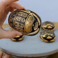 Praktiškas Išskirtinis Detalus Nešiojamas Vabalas Papuošalas Turistinis Suvenyras Scarab Namų Dekoras black