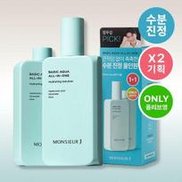 Monsieur J Basic Drėkinantis viskas viename 1+1 Specialus pasiūlymas (200 ml + 200 ml)