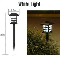 LED saulės takelio šviestuvai, vandeniui atsparūs lauko saulės šviestuvai sodui/kraštovaizdžiui/kiemui/terasai/privažiavimui/takeliui apšviesti 2Pcs-White