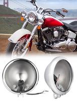 5.75  LED Headlight Housing Bucket 5.75  Motorcycle Headlamp Shell Headlight Cover Round for Harley Housing bucket B sidabras