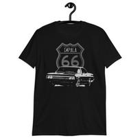 1966 Chevy Impala Amerikietiškas Klasikinis Automobilis 66 Unisex Marškinėliai Trumpomis Rankovėmis S
