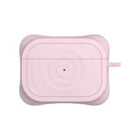 AirPods Pro 3 Liquid Silicone Wave Pattern Case - Pure Color, Full Coverage Protection for Bluetooth Earphones AirPods 3rd Gen vyšnių žiedų rožinė spalva