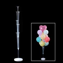 Balloon Display Stand for Celebrations: 13-Ball Floating Decoration Tree for Weddings & Birthdays