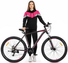 Rower Górski Mtb 29 Cali Kenda Shimano Aluminium Lekki 21 Biegów Amortyzator Hamulce Tarczowe Rama L 21 Cali Tatra Bikes Overland Czarny Fuksja Matowy