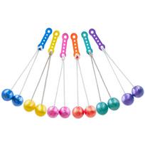 6 vnt. juokingas susidūrimo kamuoliukas žaislas, atsitiktinės spalvos, naujiena, click clack kamuoliukas be šviesos, streso mažinimo kamuoliukai, fidget click kamuoliukai 6pcs