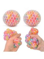 Rainbow Sensory Stress Relief Ball Squishy 3D Fidget Toys for Adults Kids Anti-Anxiety Silent Non-Toxic Toy for Office Classroom