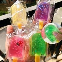 Taba Squishy Glitter Popsicle Fidget Squishes Ice Cream Fake Food Squishy Relieve Anxiety Stress Relief Vent Toys Pudding Gift