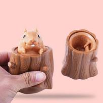 Squirrel Decompression Toy Fun Fidget Sensory Gift for Kids and Adults Antistress Squeeze Relief Toy for Anxiety Relief ruda