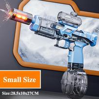 UZI Electric Water Gun with Mechanical Linkage Chambered Light Outdoor Summer Swimming Pool Play Water Adult Ss Games Toys