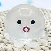 Minkštas jūrų aštuonkojis spaudomas Fidget žaislas Imitacinis streso malšinimo lėtai atsigaunantis žaislas Gali būti tempiamas Sensorinis dekompresijos žaislas balta