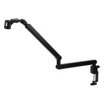 Microphone Stand Boom Arm with Octagonal Base Cable Clips Adjustable Desktop Mic Stand 360 degrees  Rotation for Studio