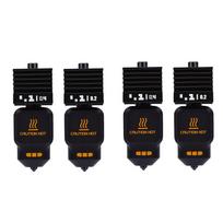 4PCS Hotend Kit Fit for Bambu Lab P2S 3D Printer 0.2MM 0.4MM Removable Hardened Steel Nozzle and Silicone Socks