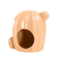 Hamster Cage Rodents Porcelain Nest Rabbit Bed House Supplies Guinea Pigs Ferret Nest Sleeping Cool Bed Small Pet Items šviesiai oranžinė spalva