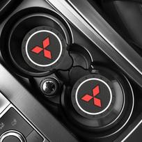 Car Sticker Durable Silica Gel Anti-Slip Pad Mat Car Water Cup Bottle Holder Anti-Deformation Non Slip Cushion For Mitsubishi